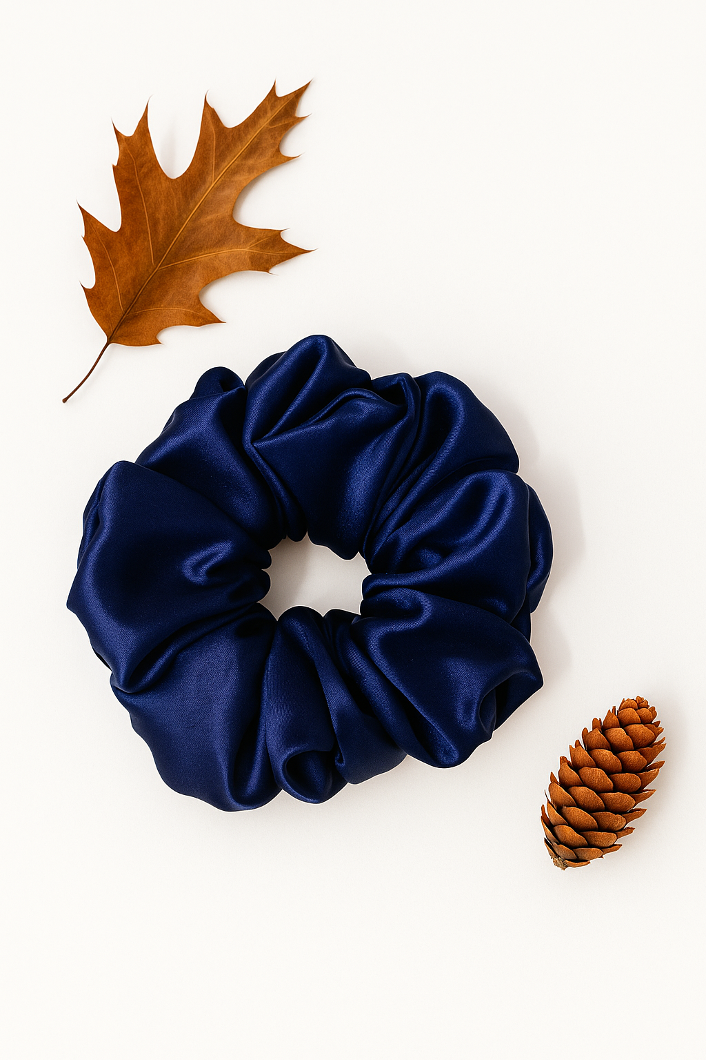Midnight Glow XXL scrunchie Navy Plum glaze