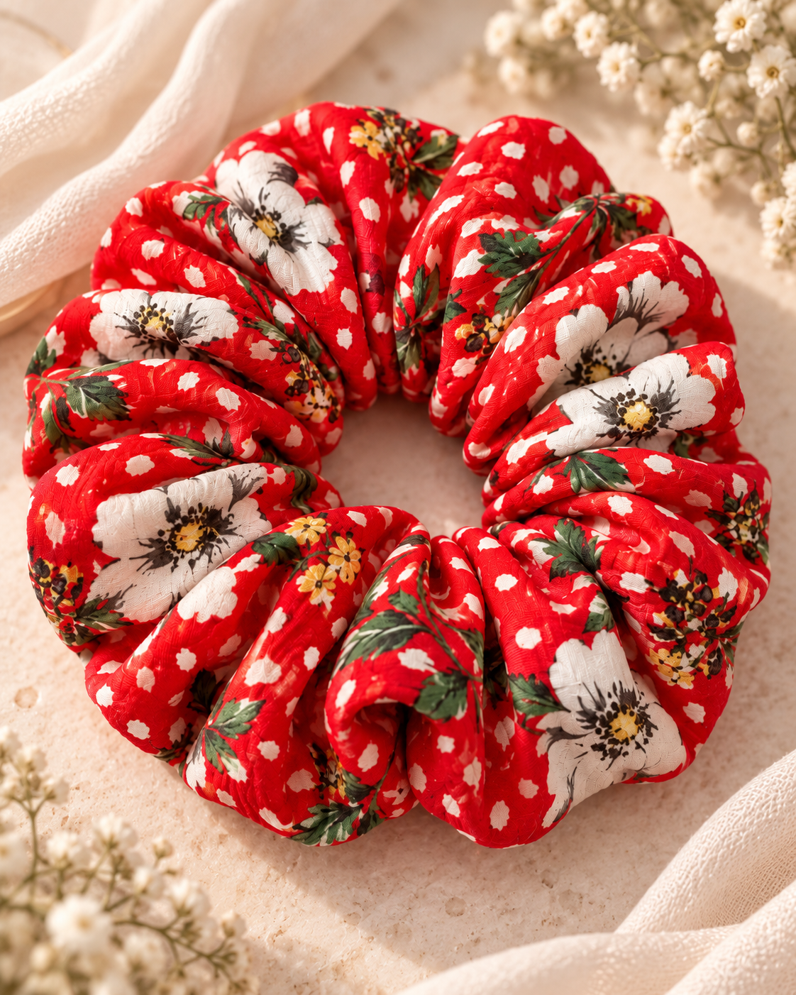 Mocha Forest Oversized Scrunchie Milly