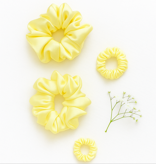Light lemon scrunchie