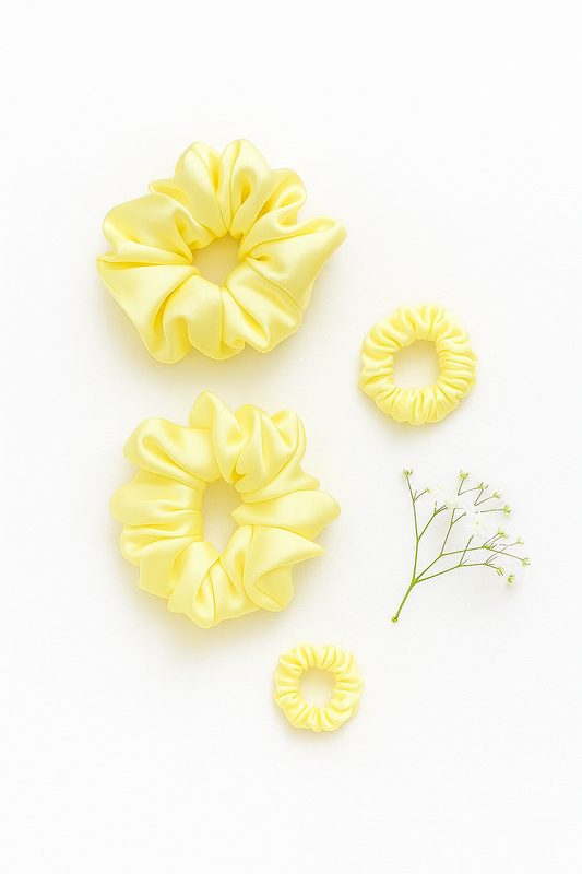 Light lemon scrunchie