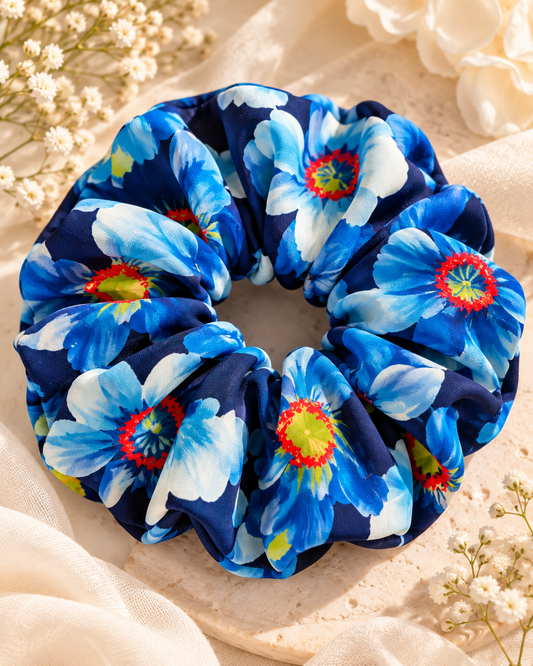 Mocha Forest Oversized Scrunchie Amanda