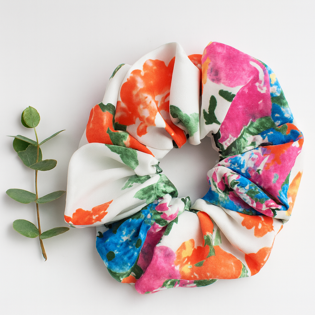 Viscose Scrunchie – Floral Garden